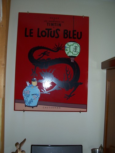 Plaque émaillée tintin - plaque,