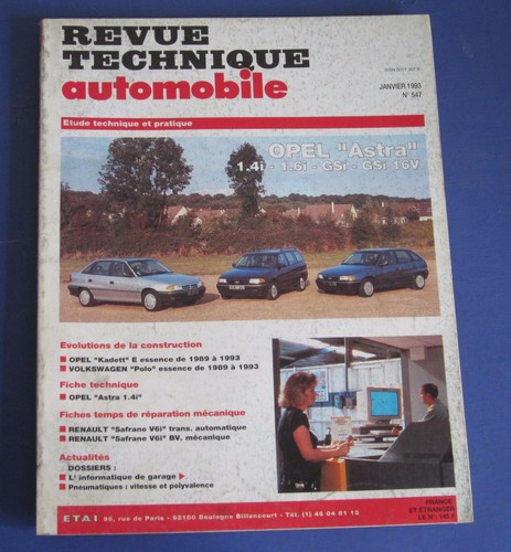 Revue technique rta 547 1993 - revue,
