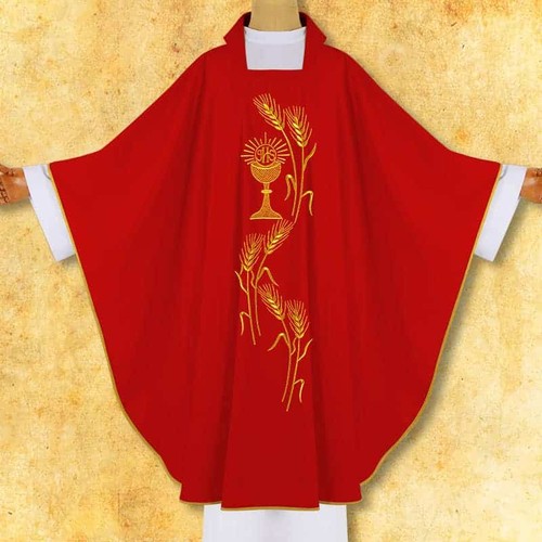 Chasuble brodée calice - brodée, “calice