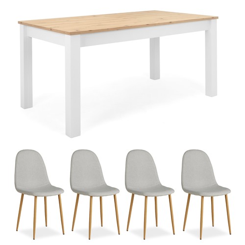 Ensemble salle manger gris - à,