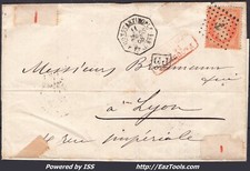 FRANCE N°23 SUR LETTRE ANCRE