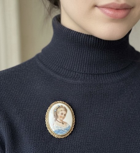 Broche antique portrait - broche,