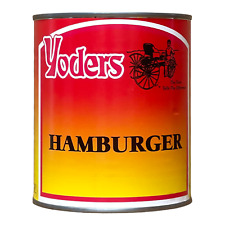 Single Can of Yoder's fresh REAL Canned Hamburger (28 oz), Long Shelf Life!