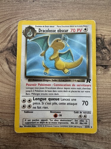 Carte pokémon dracolosse - pokémon,