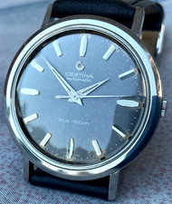 Vintage Certina Automatic 21 Jewels“Blue Ribbon” 1960s Fresh Service Swiss Men's