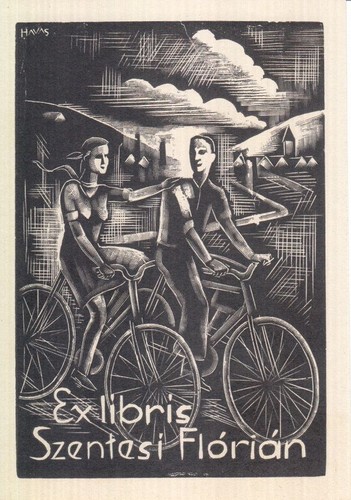 Exlibris livre art bois - exlibris,