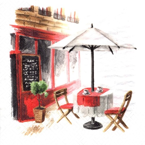 Serviettes papier bistro - serviettes, en