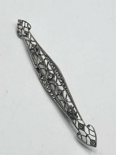 Broche art déco - broche, argentée