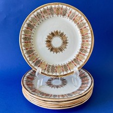 6 assiettes à dessert 19ème