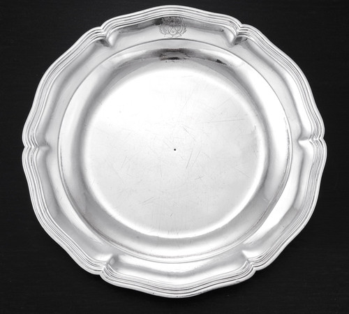 Baube grand plat en argent - baube,