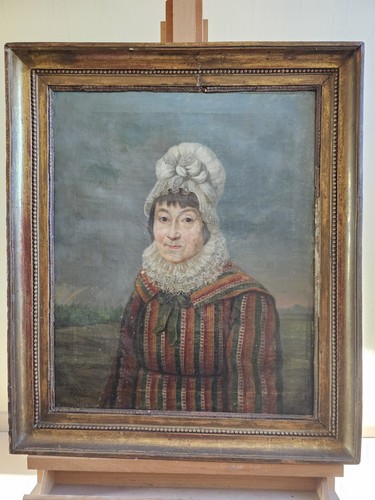 Tableau peinture portrait dame - portrait,