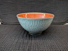 Art Deco ROYAL COPENHAGEN Denmark CRAQUELE Crackle Glaze round Bowl