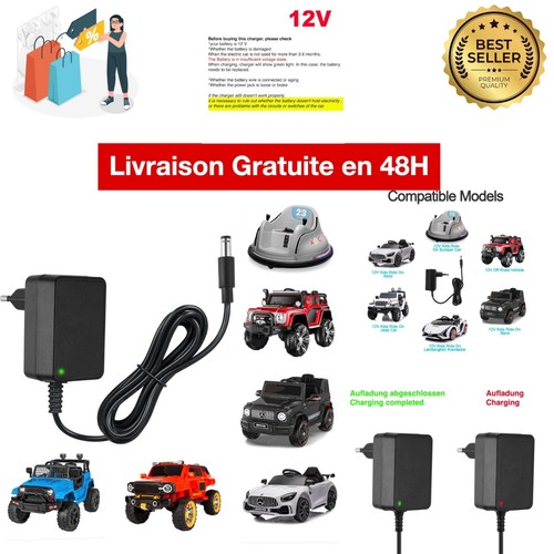 Chargeur 12v voiture - 1a,