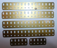 6 6 and 19 cm flat beams ref 103f and 103k. MECCANO 50's BOX 9a and 10