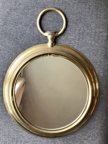 Grand miroir vintage - en, laiton