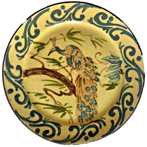 Assiette faïence émaillée - assiette,
