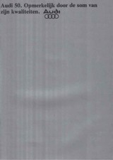 Catalogue brochure Audi 50