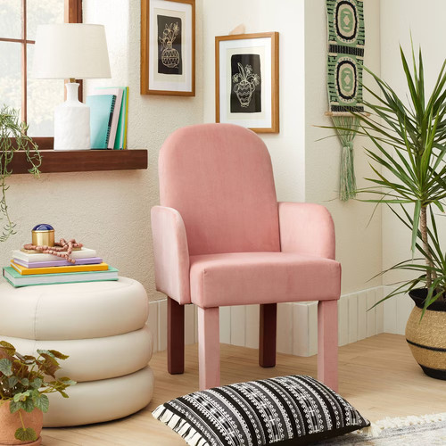 Molise pouf cream faux leather - cream,
