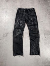 Dainese Men's Leather Motorcycle Trousers Black Biker Racing Pants Size 52