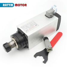 「FR」4KW ER25 Square Air Cooled Spindle Motor 18000rpm 220V 300HZ for CNC Router