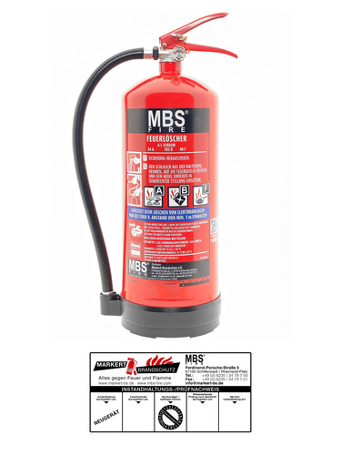 Mbs fire extincteur - mbs-fire, 6l