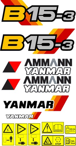Ensemble autocollants yanmar - ensemble,
