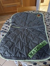 Tapis sous selle équitation avec broderie "Mathilde" d'occasion