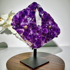 8.51LB Top Brazilian amethyst spiritual restoration for large teeth crystal bloc