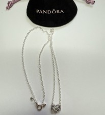 Pandora Sparkling Infinity Heart Collier Necklace Sterling silver 19.6 Cm
