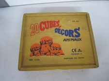 JEU DE CUBES EN BOIS VINTAGE