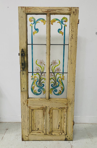 Porte vitraux art déco - vitraux,