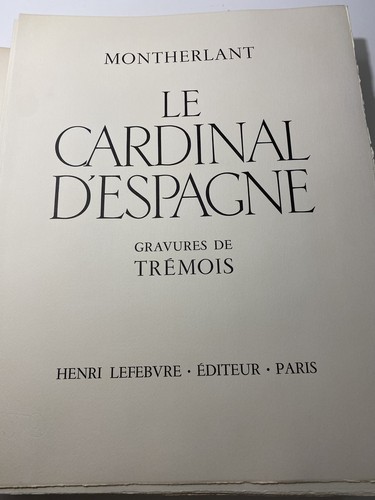 Montherlant tremois le - -, tremois,