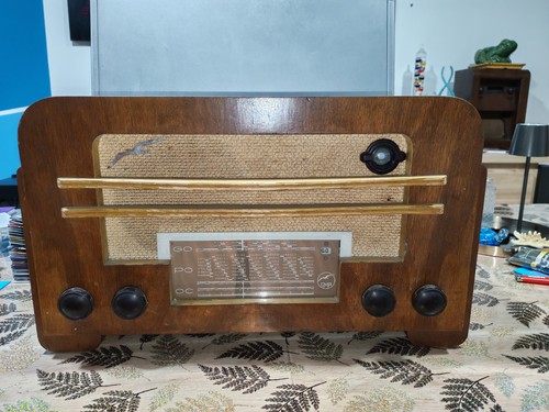 Ancien poste radio - ancien, lampe
