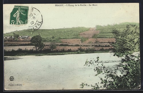Cpa brassy étang de la - de,