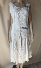 Ewa I Walla Jupe Et Gilet Lin Neuve