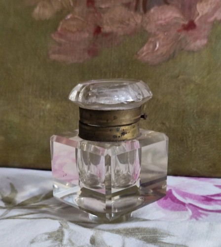 Ancien encrier verre - ancien,