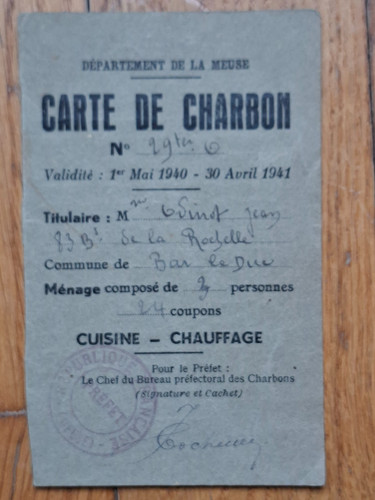 Rationnement carte de - rationnement,