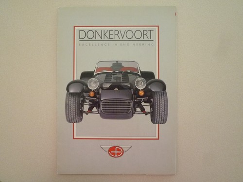 Rare brochure donkervoort - rare,
