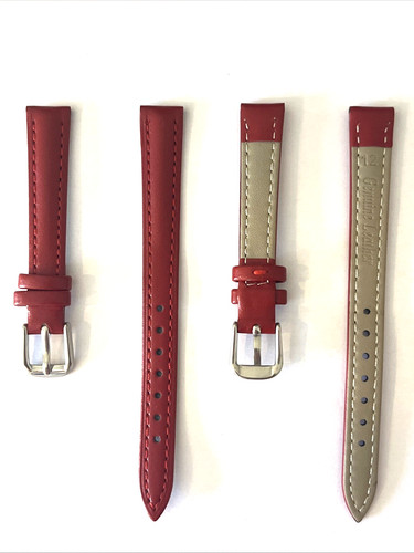 Bracelet montre cuir rouge 12 - cuir,