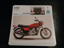 Fiche card CARTONNée moto