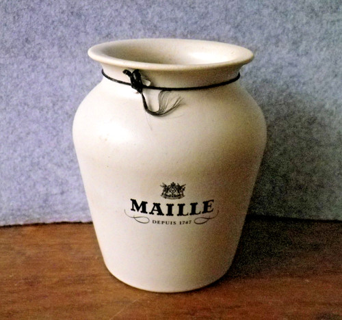 Pot moutarde maille - pot,