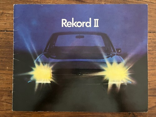 Brochure opel rekord coupé - brochure,