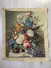 Tapisserie ancienne bouquet
