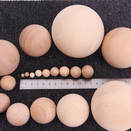 Boules artisanales bois - en,