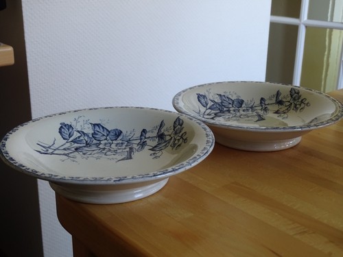 Sarreguemines pair antique - sarreguemines, 2