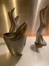 Design vase, designer candle holders, Anna Efverlund, beautiful set from the 80s.