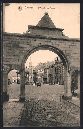 Cpa chimay arcade la - l´arcade,,