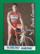 CYCLISME carte cycliste DAVIDE CASAROTTO équipe SCRIGNO GAERNE 1998