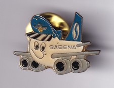 RARE PINS PIN'S .. AVION PLANE AIRLINES COMPAGNIE BOEING 747 SABENA BENELUX ~GA