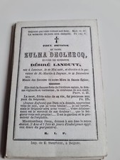 Image Mortuaire Belge  1878